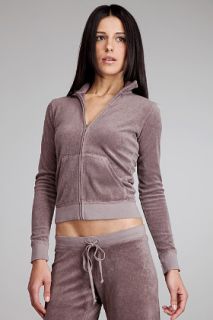 Juicy Couture  Ciocollato Terry Track Zip Up for women