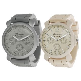 Geneva Platinum Womens Chronograph style Silicone Watch MSRP $30.99
