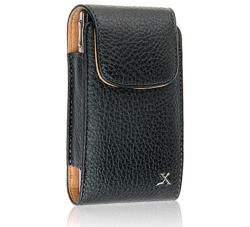 Premium Pantech Crux Leather Vertical Case with Car Charger