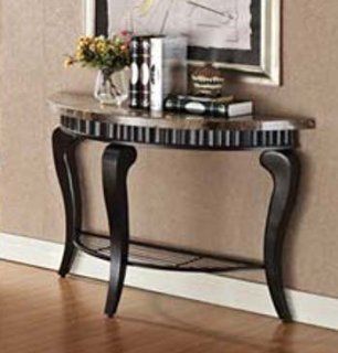 Acme 80070 Galiana Marble Top Sofa Table, Brown Home