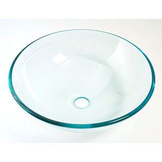 DeNovo Crystal Clear Glass Vessel Sink
