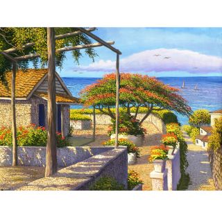 Landscape Original Canvas Painting (Cuba)