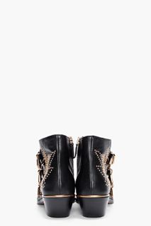 Chloe Black Studded Susanna Boots for women