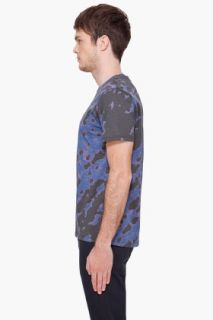 A.P.C. Violet Blotch Print T shirt for men