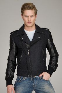 Richmond X  Wool And Leather Jacket for men