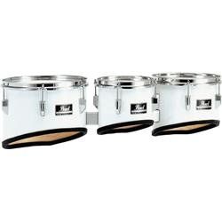 Pearl Competitor Marching Tom Set #33 Pure White 8,10,12