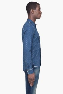 Diesel Navy Scheat Anchor Buttondown for men