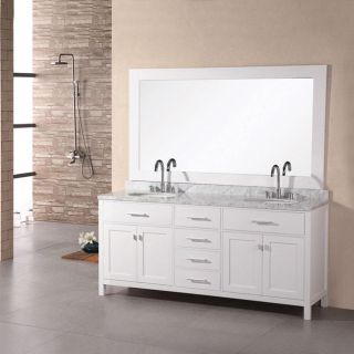 Design Element London Double Sink White Bathroom Vanity Today $2,099
