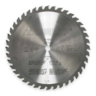 Delta 35 7654 Circular Saw Bld, Crbde, 10 In, 40 Teeth