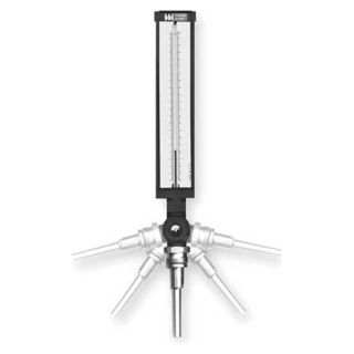 Weiss A9VU35 180 Industrial Glass Thermometer, 2 1/2 In. L