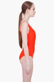 Diane Von Furstenberg Coral Red Chike Swimsuit for women