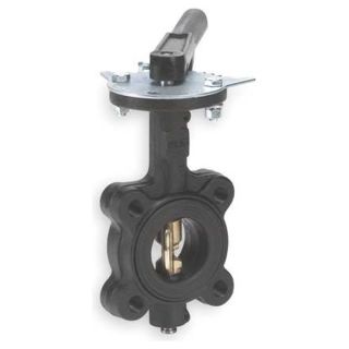Milwaukee Valve CL223E 6 Butterfly Valve, Lug, 6 In, CI, EPDM Liner