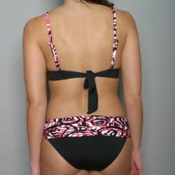 Anne Cole Womens Swirl Print 2 piece Bikini Swimsuit