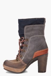 Diesel Suede Charles Booties for women