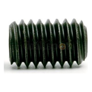 DrillSpot 25034 #4 40 x 1/8" Black Oxide Alloy Steel Flat Point Socket Set Screw, Pack of 100