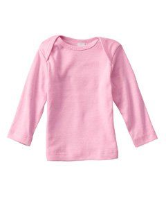 Bella Infant 5.8 oz. Baby Rib Long Sleeve T Shirt   WHITE