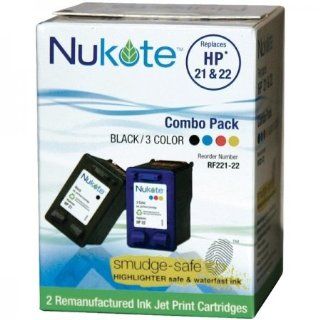 Nukote Remanufactured HP21 and HP22 Cartridges (RF221 22