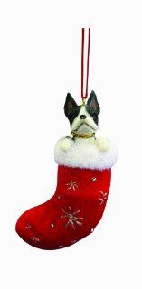 Boston Terrier Stocking Ornament