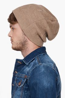 Mackage Beige Wool Taz Beanie for men