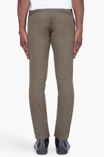 Wings + Horns Olive Westpoint Twill Chinos for men