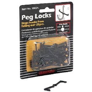 Lehigh Group/Crawford Prod 18025 25PK Peg Locks
