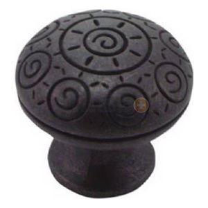 Mng Hardware MG 10313 1.25"BRZ Sun Swirl Knob