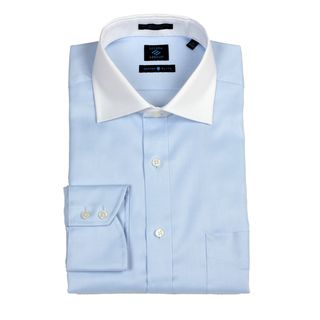 Joseph Abboud Mens Blue/ White Dress Shirt FINAL SALE