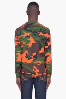 Billionaire Boys Club Orange Bigmouth Camouflage Print Sweater for men
