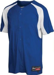Under Armour Adult MVP Mesh Baseball Jersey   MD PUR/WHT