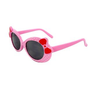 Kids K0208 PKSM Oval Fashion Pink Frame Polka Dot Sunglasses Today $