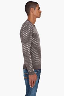 J. Lindeberg Polka Dot Vern Jacquard Wool Sweater for men