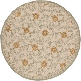 Hand hooked Maplewood Indoor/Outdoor Moroccan Tile Rug (8 Round