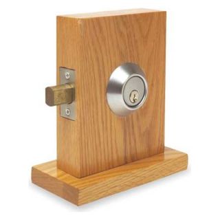 Kaba Ilco 45 1 4 04 26D 5 2 5 SC KD Deadbolt, 1 1/4 x 2 3/4 In Strike, Chrome