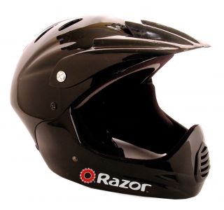 Razor Youth Gloss Black Full Face Bicycle Helmet