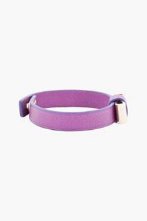 Chloe Purple Brass Bow Lily Bracelet for women