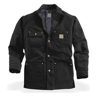 Carhartt C01 BLK REG 44 Coat, 44 In Reg., Black