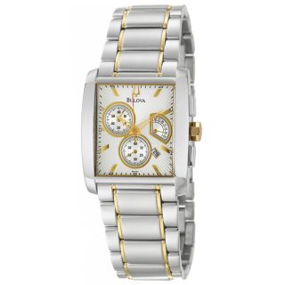Bulova Womens Bracelet Stainless Steel/ Yellow Gold Retrograde Watch