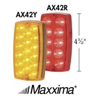 Maxxima M42205Y Park/Turn Light, LED, Amber, Surf, Rectangle