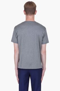 Lanvin Grey Aligator Jaw Print T shirt for men