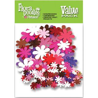 Flora Doodles Love U Paper n Glitter Flower Value Pack (325 Pieces)