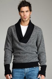 B.son  Chunky Grey Tweed Pullover for men