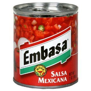 Embasa Salsa Mexicana, 7 Ounce Cans (Pack of 12) Grocery