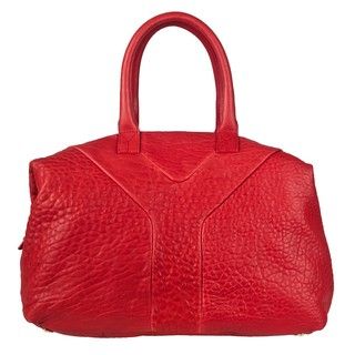Yves Saint Laurent Red Textured Leather Handbag
