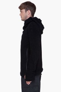 Y 3 Oversize Black Iplush Turtleneck for men