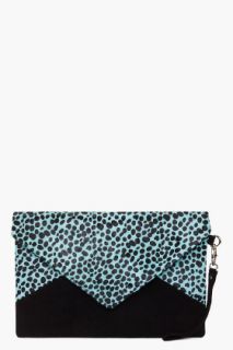 Jeffrey Campbell Large Spotted Pony Clutch for women