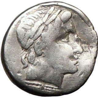 Roman Republic Anonymous APOLLO JUPITER Horse Silver Authentic Rare