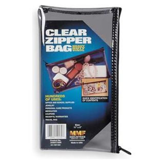 Mmf Industries 234041720R Zippered Cash Bag, 6x11, Clear