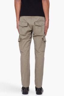 Shades Of Grey By Micah Cohen Khaki Olive Cargos for men