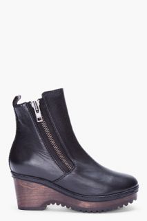 Opening Ceremony Black Leather Bettina Boots for women