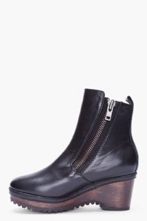 Opening Ceremony Black Leather Bettina Boots for women